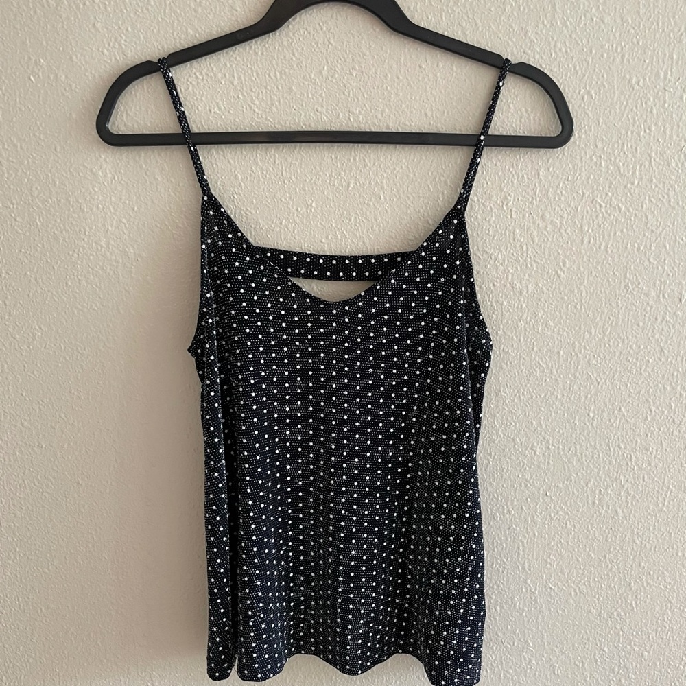 Black Flowy Rhinestone Tank Size S